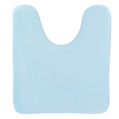 Tapis de toilette en microfibre bleu clair 45 x 50 cm | 16 pièces