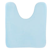 Tapis de toilette en microfibre bleu clair 45 x 50 cm | 16 pièces