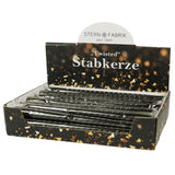 Stern Fabrik Bougie de table Twist noire 2,2 x 25 cm | 36 pièces