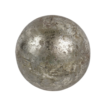 Boule décorative gris métallisé 12 cm | 12 pièces