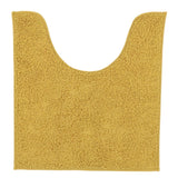 Tapis de toilette jaune moutarde en polyester 45 x 50 cm | 6 pièces