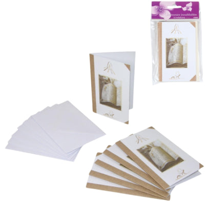 Carte d'invitation 13,5 cm 6 pièces | 24 pièces