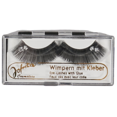 Jofrika cosmétiques cils artificiels noir argent 7 cm b-choice ve500 | 50 pièces
