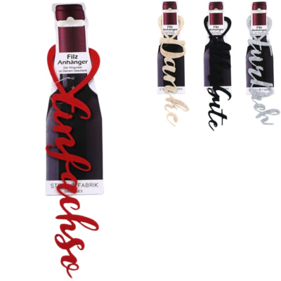Stern fabrik porte-bouteille cadeau feutre allemand 25 cm 4 assortis | 40 pièces