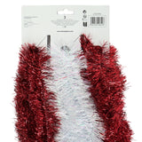 Guirlande aluminium blanc rouge 200 cm lot de 3 | 24 pièces