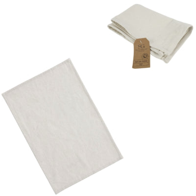 Set de table coton blanc 45 x 30 cm | 36 pièces