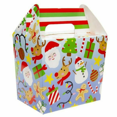 Boîte à friandises Noël en carton 14 cm | 48 pièces
