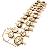 Calendrier de l'Avent DIY 5 cm lot de 24 | 16 pièces
