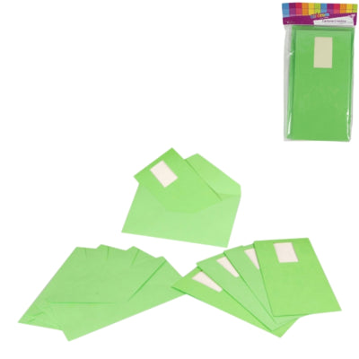 Cartes d'invitation et enveloppes vertes 5 pièces | 48 pièces