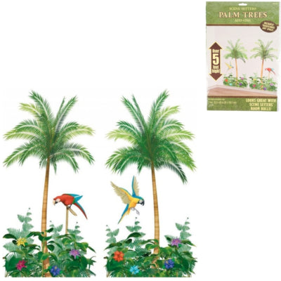 Amscan affiche de décoration murale tropicale 165 cm lot de 2 | 18 pièces