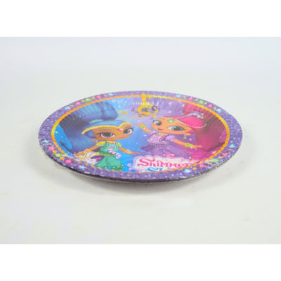 Assiettes jetables papier brillant scintillant 8 pièces | 30 pièces