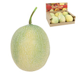 Décoration fruit melon jaune vert 15 cm | 6 pièces
