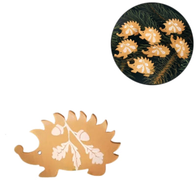 Hérisson déco bois 4 cm lot de 12 | 24 pièces