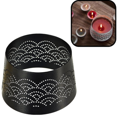 Spaas (r) abat-jour pour bougies dentelle noir 8,5 cm | 36 pièces