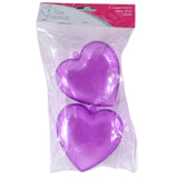 Pendentif coeur violet 10 cm 2 pièces | 24 pièces