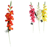 Glaïeul de fleurs artificielles assorti 79 cm | 12 pièces