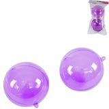 Pendentif boule Miss France violet 10 cm lot de 2 | 24 pièces