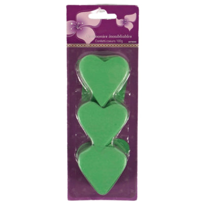Confettis coeur vert 100 g | 24 pièces