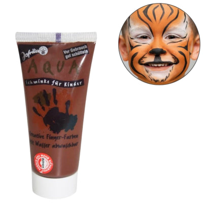 Jofrika Cosmetics Peinture pour le visage marron aqua 40 ml | 130 pièces