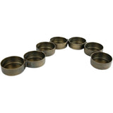 No brand Photophore 7x métal doré antique 33 cm | 12 pièces