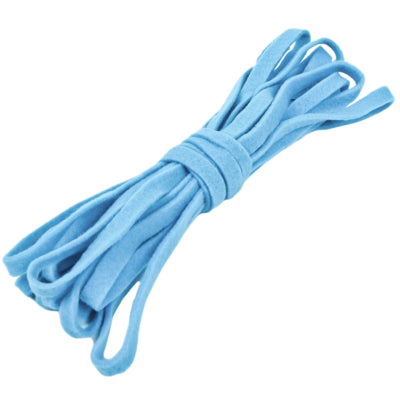 Ruban décoratif feutre bleu 10 m | 24 pièces
