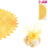 Emballage cadeau tulle jaune 24 cm 6 pièces | 24 pièces