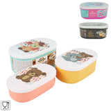 Boîte à lunch enfants ovale 3 assortis lot de 3 | 10 pièces
