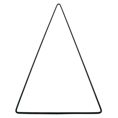 Décoration DIY Sapin de Noël métal noir 55 cm | 24 pièces