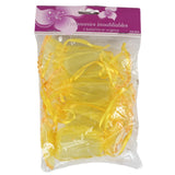 Emballage cadeau jaune 13 cm lot de 4 | 48 pièces