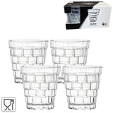 Gobelet en verre qube 280 ml lot de 4 | 12 pièces