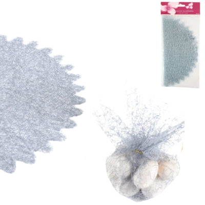 Emballage cadeau tulle gris 24 cm 6 pièces | 24 pièces