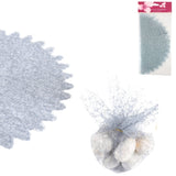 Emballage cadeau tulle gris 24 cm 6 pièces | 24 pièces