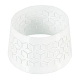 Bouchon Spaas (r) pour bougies géométrique blanc 8,5 cm | 36 pièces