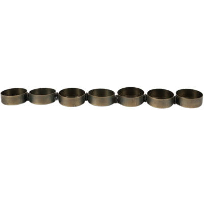 No brand Photophore 7x métal doré antique 33 cm | 12 pièces