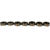 No brand Photophore 7x métal doré antique 33 cm | 12 pièces