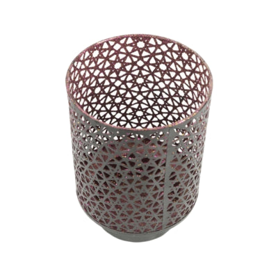 Lanterne Casablanca noir violet 20 cm | 4 pièces
