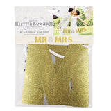 Amscan guirlande de lettres mr mme couleur or-argent 365 cm | 24 pièces