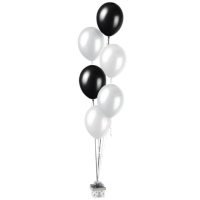 Amscan ballon poids cadeau couleur argent 8 cm | 24 pièces