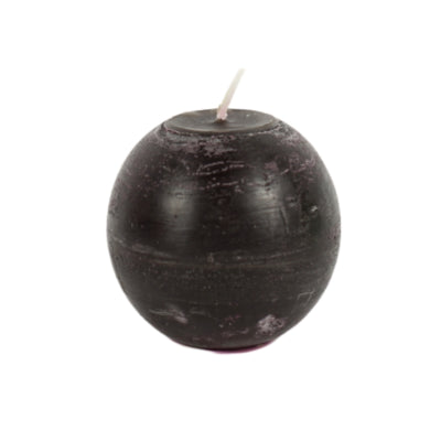 Bougie boule de gala marron 8 x 8 cm | 12 pièces
