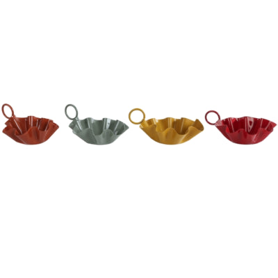 Photophore naomi 10 cm 4 assortis | 24 pièces