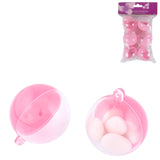 Boule à suspendre rose 5 cm lot de 6 | 32 pièces