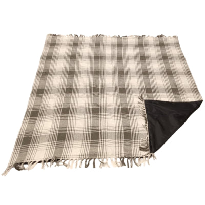 Prends un plaid pique-nique polyback vert blanc 160 x 160 cm | 10 pièces