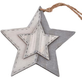 Pendentif Ngk étoile gris 19 cm | 24 pièces
