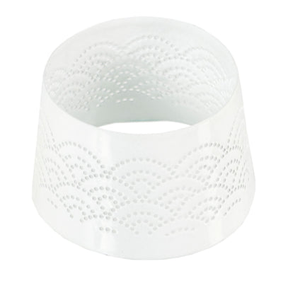 Bouchon Spaas (r) pour bougies dentelle blanc 8,5 cm | 36 pièces