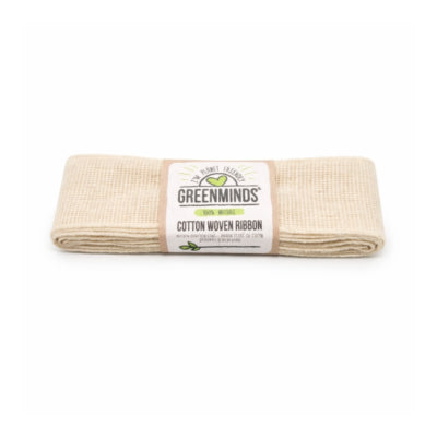 Ruban Greenminds coton naturel 2 m | 48 pièces