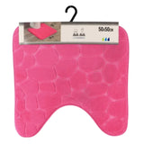 Tapis de toilette fuchsia microfibre 50 x 50 cm | 16 pièces