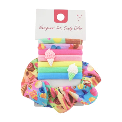 Élastique pour cheveux bonbons pastel 8 pièces | 36 pièces