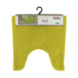 Tapis de toilette en polyester vert anis 45 x 50 cm | 6 pièces