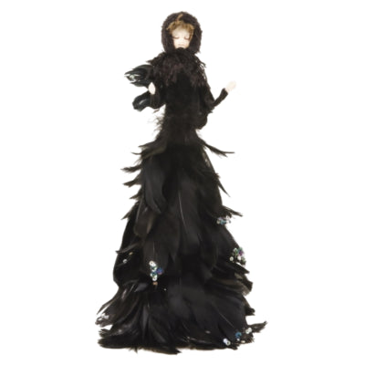 Image plume ange noir 50 cm | 2 pièces