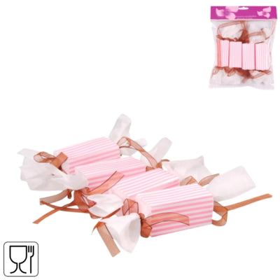 Emballage cadeau rose bonbon lot de 4 | 24 pièces